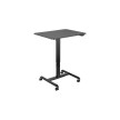 LogiLink Bureau d'ordinateur réglable, électrique, blanc