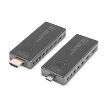 DIGITUS Kit extenseur vidéo 4K sans fil, 30 m (USB-C - HDMI)