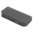 DIGITUS Switch KVM avec hub USB intégré, noir