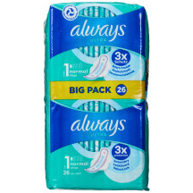 always ultra Serviette hygiénique Normal à ailettes, BigPack
