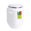 EDA Fût de stockage, 25 litres, plastique, blanc