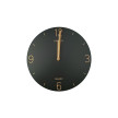 UNiLUX Horloge murale à quartz SAVANA, diamètre 300 mm, noir