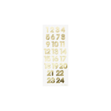 folia Stickers pour calendrier de l'Avent 'NUMBERS GOLD'