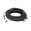 DIGITUS Câble fibre optique Universal Breakout, 100 m, noir