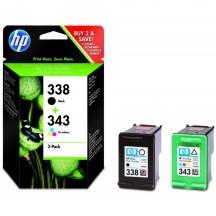 Cartouche HP 338+343 Bi-Pack