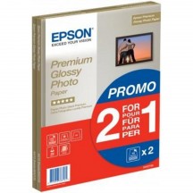 EPSON PAPIER JET D'ENCRE 2X1 PHOTO GLOSSY PREMIUM A4 255GR 15 FEUILLES 2X1