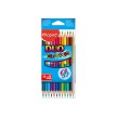 Maped Crayons de couleur COLOR'PEPS DUO, triangulaire, tui