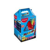 Maped crayons de couleurs COLOR'PEPS, triangulaire, kit