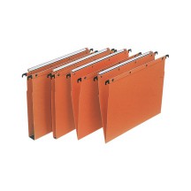 l'oblique Dossiers suspendus AZO, orange, fond: 15 mm