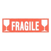 agipa Etiquette de signalisation "FRAGILE", criture blanche