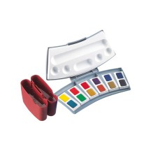 Pelikan Boîte de couleurs aquarelles d'études 725 D/12,