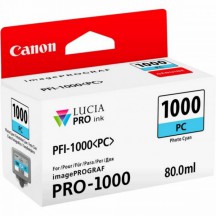 canon cartouche jet d'encre photo cyan pfi-1000 pc 80ml pro 1000