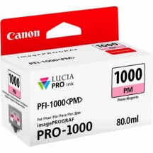 canon cartouche jet d'encre photo magenta pfi-1000 pm 80ml pro 1000