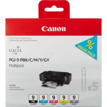 Multipack Canon PGI-9 (pbk/c/m/y/gy)