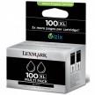 Twin Pack - Lexmark 100XL Noir