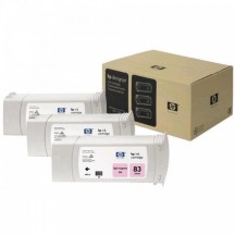 Cartouche HP 83 UV - Magenta clair (680 ml - Pack de 3)