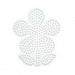 Hama Plaque pour perles "fleur", blanc