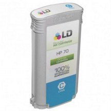Cartouche compatible HP 70 - Cyan (130 ml)