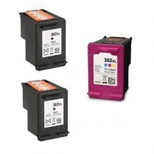 Multipack compatible HP 302XL - 2x Noir + 1x Couleur
