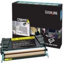 Toner Lexmark C748H1YG - Jaune (10.000 pages) retornable c748