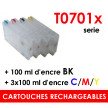 Cartouches rechargeables EPSON T7011 T7012 T7013 T7014