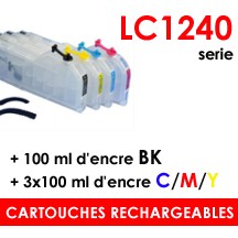 Cartouches rechargeables Brother LC1240 LC1280