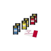 Post-it marque-pages Index, 25,4 x 43,2 mm, jaune, pack