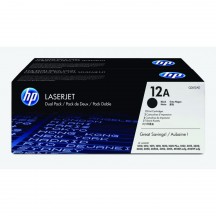 Toner HP Q2612AD - Noir (pack 2)