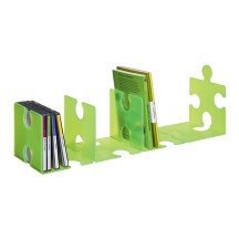 HAN Serre-livres PUZZLE, set de 2 pices, vert translucide