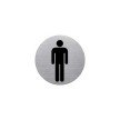 helit Pictogramme "WC Dame & Homme", diamtre: 115 mm,argent