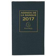 EXACOMPTA Agenda Banquier large, 1 volume, 2024, noir
