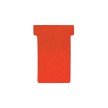 FRANKEN fiches T, taille 2 / 48 x 84 mm, rouge