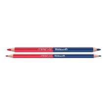 Pelikan Crayon bicolore gros, rouge/bleu