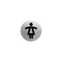 DURABLE Pictogramme "WC-Dame", diamtre: 83 mm, argent