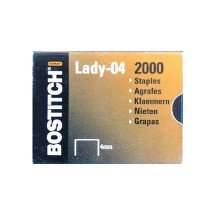 BOSTITCH Agrafes Lady-04, 4 mm, galvanisé