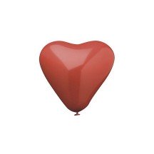 PAPSTAR Ballon de baudruche 'Coeur', en forme de coeur,rouge