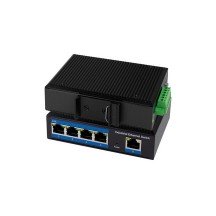 LogiLink Switch industriel Gigabit Ethernet PoE, 5 ports