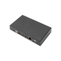 DIGITUS Commutateur KVM, 2 ports, USB-C, 4K30Hz, réseau