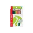 STABILO Crayons de couleur GREENtrio, long, tui de 12 en