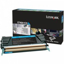 Toner Lexmark X746A1CG - Cyan (7.000 pages)